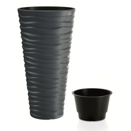 Prosperplast SAND SLIM virágcserép antracit 29,6 cm
