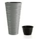 Prosperplast SAND SLIM virágcserép szürke 29,6 cm