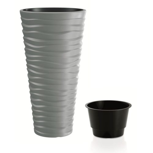 Prosperplast SAND SLIM virágcserép szürke 34,9 cm