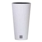 Prosperplast Rato Tubus virágcserép fehér 40 cm-es betéttel