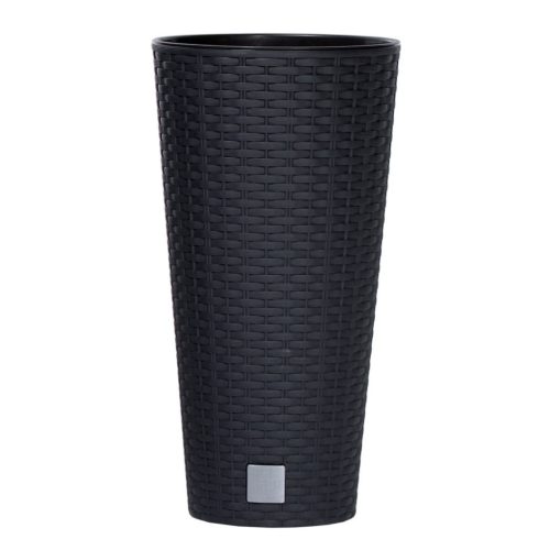 Prosperplast Rato Tubus virágcserép antracit 30 cm-es betéttel
