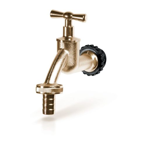 Prosperplast tartozékok,  fém csap esővizes hordóhoz arany színben