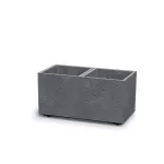 Virágcserép Prosperplast SIERRA CASE beton effect  57,7 cm szürke