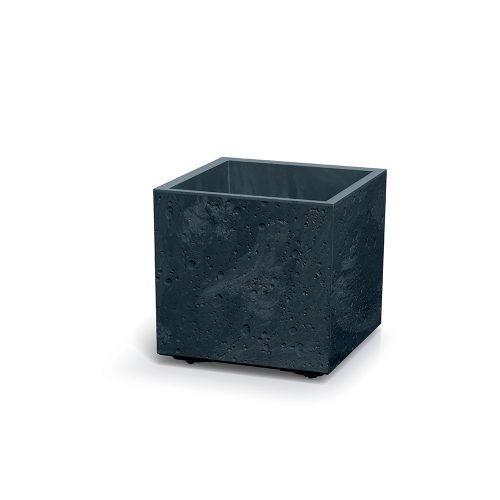 Prosperplast SIERRA SQUARE virágcserép ,beton effekt 38,5 cm antracit