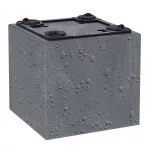 Prosperplast SIERRA SQUARE virágcserép ,beton effekt 38,5 cm antracit