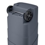 Prosperplast Wheeler 95 l szemetes – antracit színű, fekete fedéllel