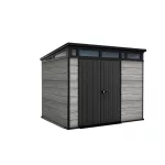 Kerti ház Keter PENT Signature 9x7 Storm Grey, padlóval