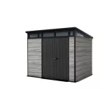 Kerti ház Keter PENT Signature 9x7 Storm Grey, padlóval