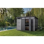 Kerti ház Keter PENT Signature 11x7 Storm Grey, padlóval