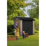 Keter Apex 7,5 x 7 Ashwood kerti ház, padlóval