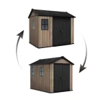 Keter Apex 7,5 x 9 Ashwood kerti ház padlóval