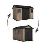 Keter Apex 7,5 x 11 Ashwood kerti ház, padlóval