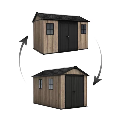 Keter Apex 7,5 x 11 Ashwood kerti ház, padlóval