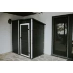 Kerti ház Keter Essential 6 x 4 sötétszürke / fehér, padlóval