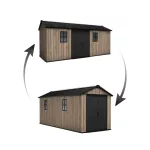 Keter Apex 7,5 x 17 Ashwood kerti ház, padlóval