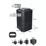 Patrol Modular 860 l fekete komposztáló