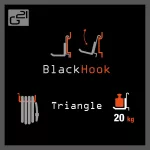 G21 BlackHook triangle akasztó rendszer 18 x 10 x 26 cm