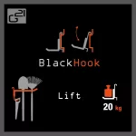 G21 BlackHook emelő rendszer 7,6 x 15 x 27 cm