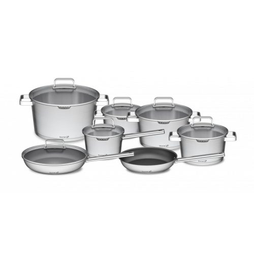 G21 Gourmet Magic edénykészlet szűrővel, 13 darabos, rozsdamentes acél
