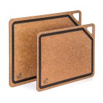 G21 EcoCut vágódeszka természetes cellulózból – 2 db-os készlet, barna