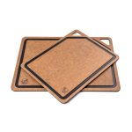 G21 EcoCut vágódeszka természetes cellulózból – 2 db-os készlet, barna