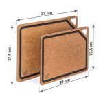 G21 EcoCut vágódeszka természetes cellulózból – 2 db-os készlet, barna