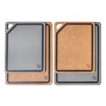 G21 EcoCut vágódeszka természetes cellulózból – 2 db-os készlet, barna