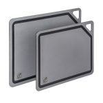 G21 EcoCut szeletelődeszka természetes cellulózból – 2 darabos készlet, grafit színben