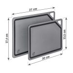 G21 EcoCut szeletelődeszka természetes cellulózból – 2 darabos készlet, grafit színben