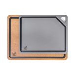 G21 EcoCut szeletelődeszka természetes cellulózból – 2 darabos készlet, barna/grafit színben