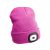 Sixtol sapka LED-es fejlámpával, újratölthető rózsaszín