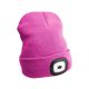 Sixtol sapka LED-es fejlámpával, újratölthető rózsaszín