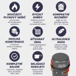 Acra C23 kemping edénykészlet gáztűzhellyel együtt 1-2 fő részére