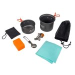 Acra C23 kemping edénykészlet gáztűzhellyel együtt 1-2 fő részére