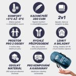 Acra Dekker380 hálózsák, pehely takarós