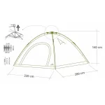 Cattara BUDVA sátor, gyorsan felállítható, 3–4 személy részére, 280×220×140 cm, PU 3000 mm
