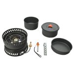 Cattara TREK étkészlet tűzhellyel, 9 részes , tartozékokkal