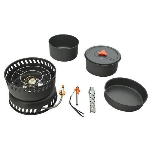 Cattara TREK étkészlet tűzhellyel, 9 részes , tartozékokkal