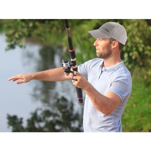 Sixtol LED siltes sapka B-CAP 25lm lámpával, újratölthető, USB szürke