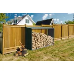 Tüzifa tároló G21 WOH 181 - 242 x 75 cm, zöld