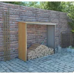 Tüzifa tároló G21 WOH 136 - 182 x 75 cm, barna