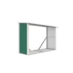 G21 WOH 335 tüzifa tároló - 242 x 89 cm, zöld