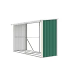 G21 WOH 682 tüzifa tároló - 302 x 119 cm, zöld