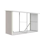 G21 WOH 682 tüzifa tároló - 302 x 119 cm, szürke