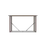 G21 WOH 335 tüzifa tároló - 242 x 89 cm, barna