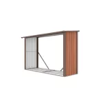 G21 WOH 335 tüzifa tároló - 242 x 89 cm, barna