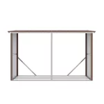 G21 WOH 682 tüzifa tároló - 302 x 119 cm, barna