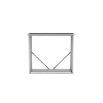 G21 WOH 136 - 182 x 75 cm tüzifa tároló, antracit