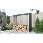 G21 WOH 136 - 182 x 75 cm tüzifa tároló, antracit