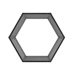 Tüzifatároló G21 HEX 53 - 92 x 60 cm, antracit